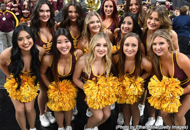 Arizona Cheerleader Porn - Arizona State Continues To Dance After Sun Devils Beat Denver In The First  Four Round